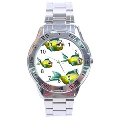 Fish Vector Green Stainless Steel Analogue Watch