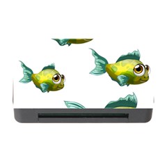 Fish Vector Green Memory Card Reader With Cf