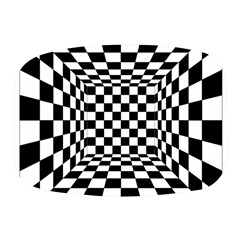 Black And White Chess Checkered Spatial 3d Mini Square Pill Box