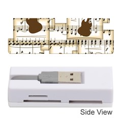 Music Paper Guitars Background Art Memory Card Reader (stick)