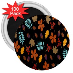 Autumn-flower 3  Magnets (100 Pack) by nateshop