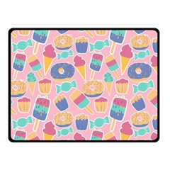 Ice-cream Double Sided Fleece Blanket (small)  by nateshop