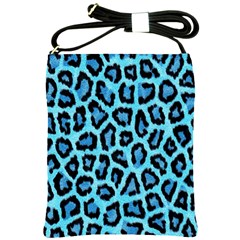 Paper-blue-tiger Shoulder Sling Bag by nateshop