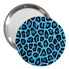 Paper-blue-tiger 3  Handbag Mirrors