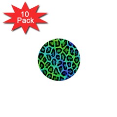 Paper-green-tiger 1  Mini Buttons (10 Pack)  by nateshop