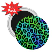 Paper-green-tiger 2 25  Magnets (100 Pack)  by nateshop