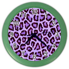 Paper-purple-tiger Color Wall Clock by nateshop