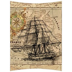 Ship Map Navigation Vintage Back Support Cushion