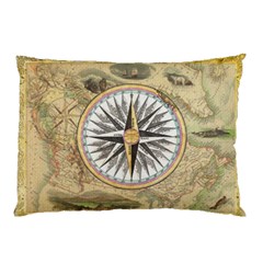 Map Vintage Nautical Collage Pillow Case (two Sides)