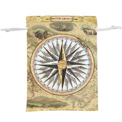 Map Vintage Nautical Collage  Lightweight Drawstring Pouch (xl)