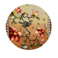 Flower Cubism Mosaic Vintage Mini Round Pill Box (pack Of 3)