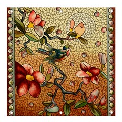 Flower Cubism Mosaic Vintage Banner And Sign 4  X 4 