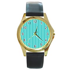 Scrapbook Round Gold Metal Watch