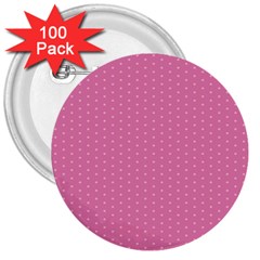 Seamless-pink 3  Buttons (100 Pack)  by nateshop