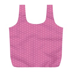 Seamless-pink Full Print Recycle Bag (l) by nateshop