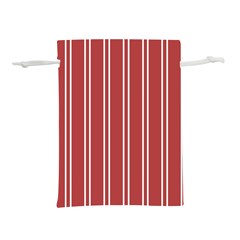 Stripes-red Lightweight Drawstring Pouch (S)