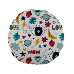 Wallpaper-love-eye Standard 15  Premium Flano Round Cushions by nateshop