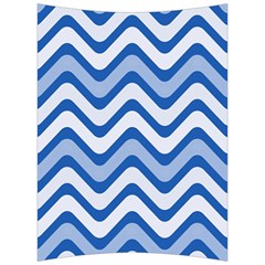 Waves-blue White Back Support Cushion by nateshop