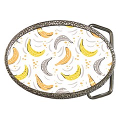 Seamless Stylish Pattern-with-fresh-yellow-bananas-background Belt Buckles by Wegoenart