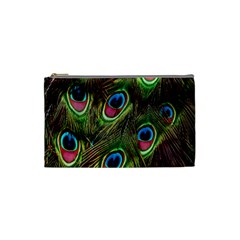 Peacock-army Cosmetic Bag (small) by nateshop