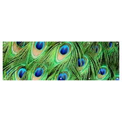 Peacock-green Banner And Sign 12  X 4  by nateshop