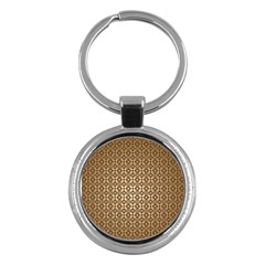 Background-chevron Chocolate Key Chain (round) by nateshop