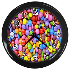 Candy Wall Clock (black) by nateshop