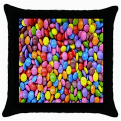 Candy Throw Pillow Case (black) by nateshop