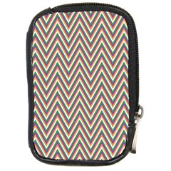 Chevron-gray Compact Camera Leather Case by nateshop