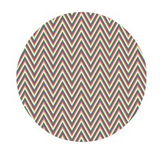 Chevron-gray Mini Round Pill Box by nateshop