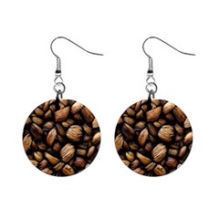 Coffe Mini Button Earrings by nateshop