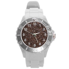 Coffee-beans Round Plastic Sport Watch (l) by nateshop