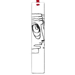 Cartoon Head Talking Drawing Tshrt Large Book Marks by dflcprintsclothing