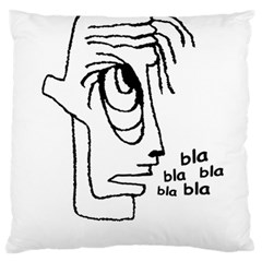 Cartoon Head Talking Drawing Tshrt Standard Flano Cushion Case (one Side) by dflcprintsclothing