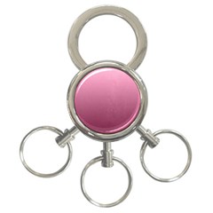 Background-pink 3-ring Key Chain