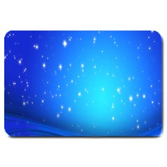 Background-blue Star Large Doormat  by nateshop