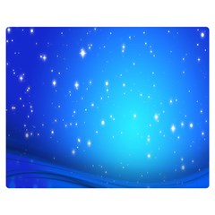 Background-blue Star Double Sided Flano Blanket (medium) 