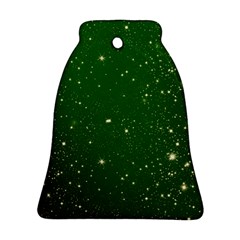 Background-star -green Bell Ornament (two Sides)