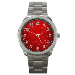 Background-star-red Sport Metal Watch by nateshop
