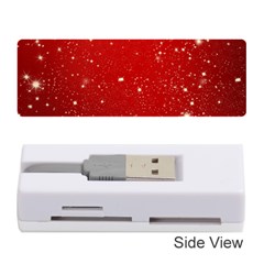 Background-star-red Memory Card Reader (stick) by nateshop