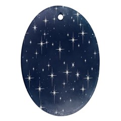 Background-star Oval Ornament (two Sides)