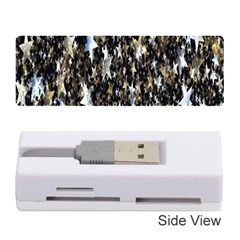 Background-star-white Gold Memory Card Reader (stick)