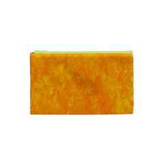 Background-yellow Cosmetic Bag (xs) by nateshop