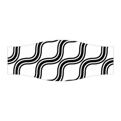 Diagonal-black White Stretchable Headband by nateshop