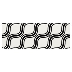 Diagonal-black White Banner And Sign 8  X 3 