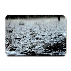  Rain Drops Water Liquid  Small Doormat  by artworkshop