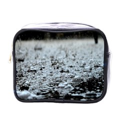  Rain Drops Water Liquid  Mini Toiletries Bag (one Side) by artworkshop