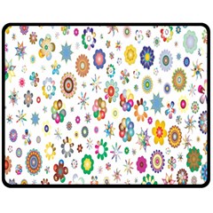  Background Chromatic Colorful Fleece Blanket (medium)  by artworkshop