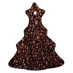 Coffee Beans Food Texture Ornament (christmas Tree)  by artworkshop