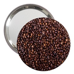 Coffee Beans Food Texture 3  Handbag Mirrors by artworkshop